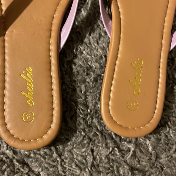 🚺🆕CHULIS LAVENDER FLIP FLOPS SIZE 8 - Picture 5 of 7